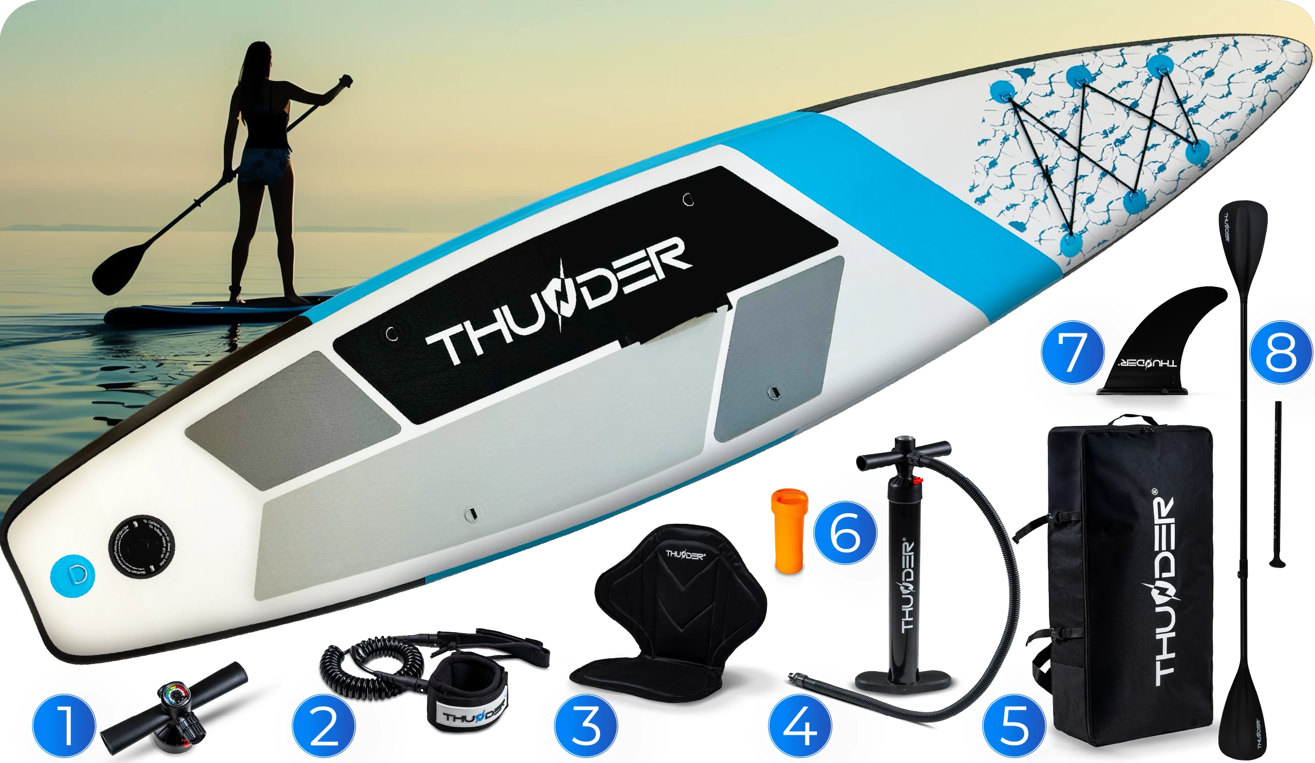 Zestaw akcesoriów do deski SUP MARIS