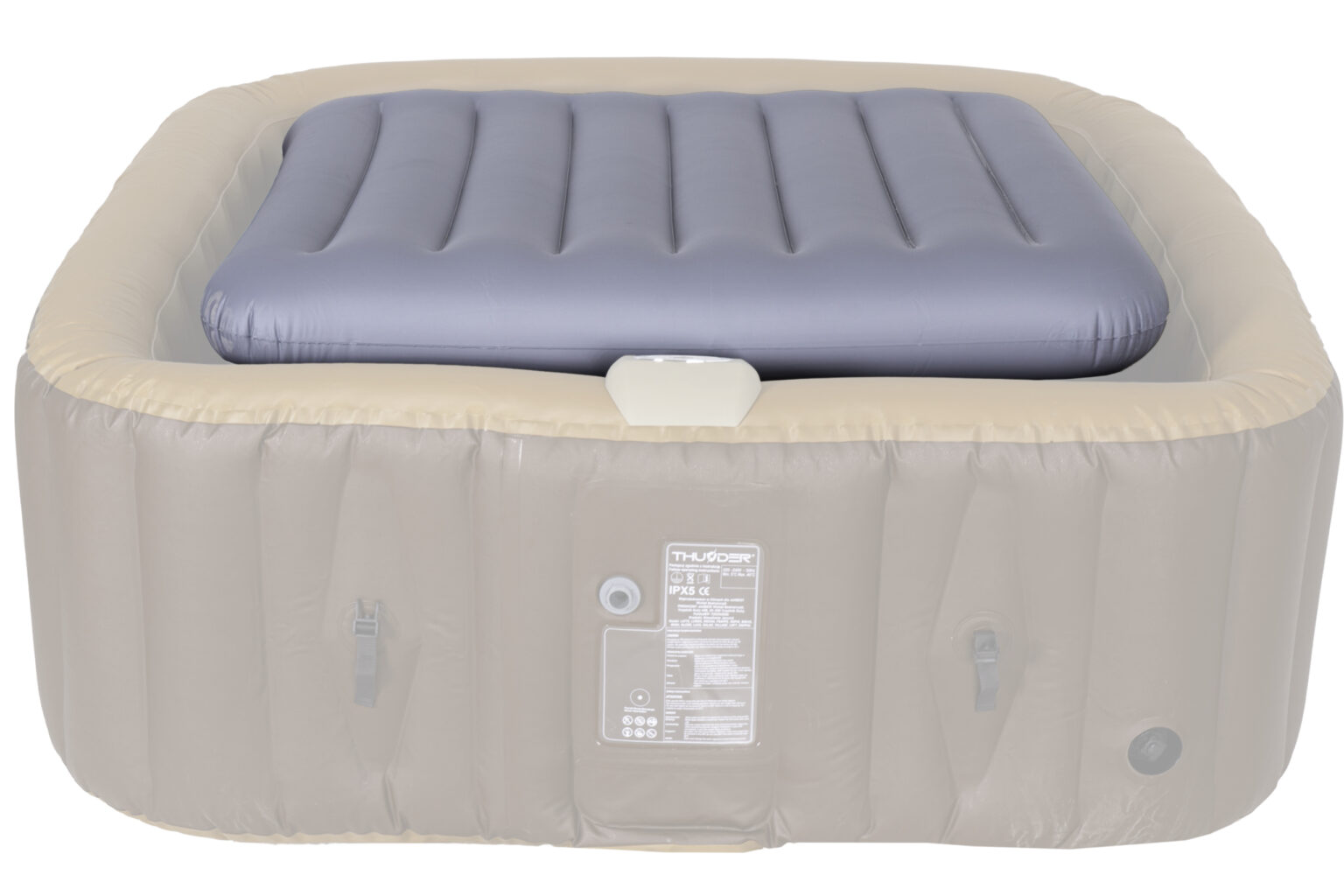 Dmuchana pokrywa ochronna THUNDER®️ na kwadratowe 6-osobowe SPA