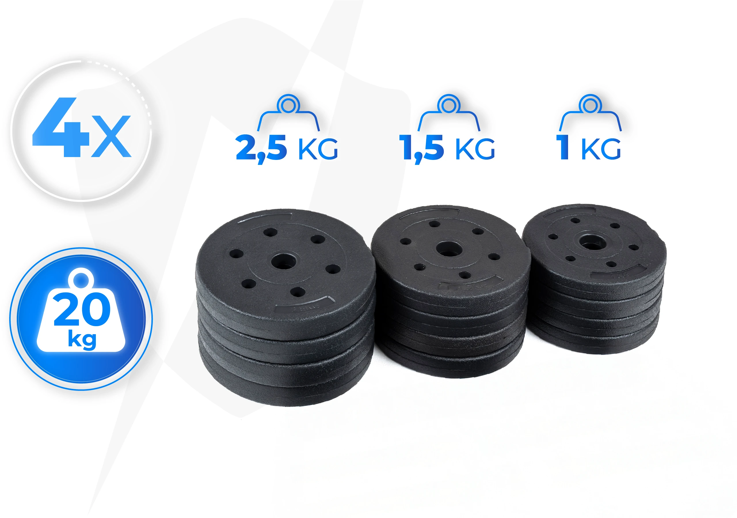 Ajuste de peso dos halteres