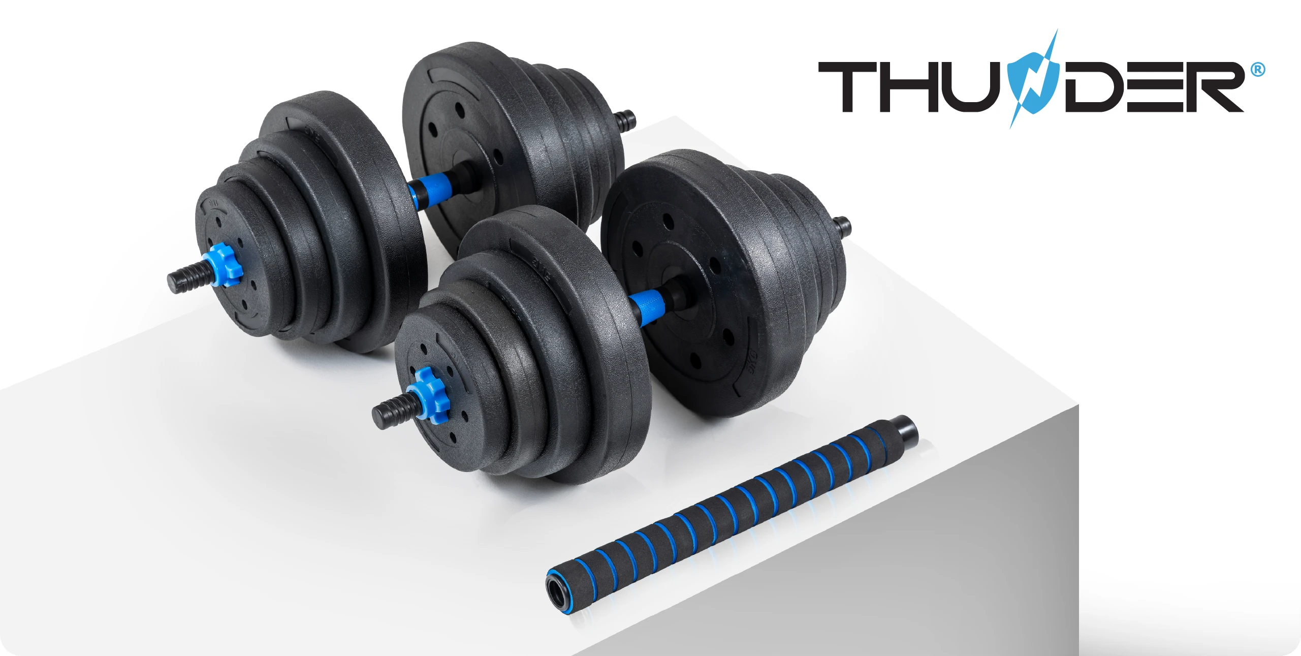 Conjunto de halteres ajustáveis Thunder GYM-03