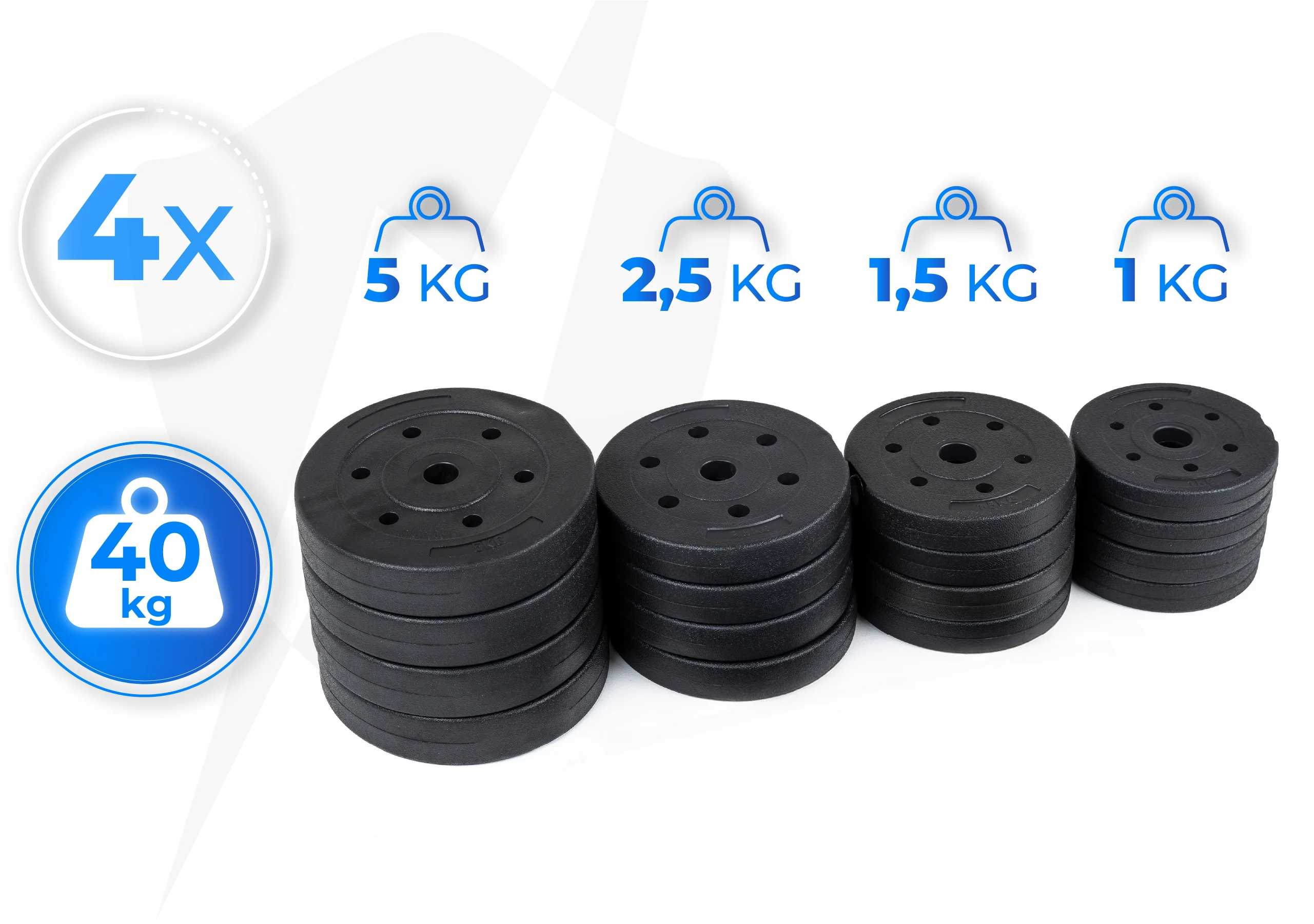 Ajuste de peso dos halteres