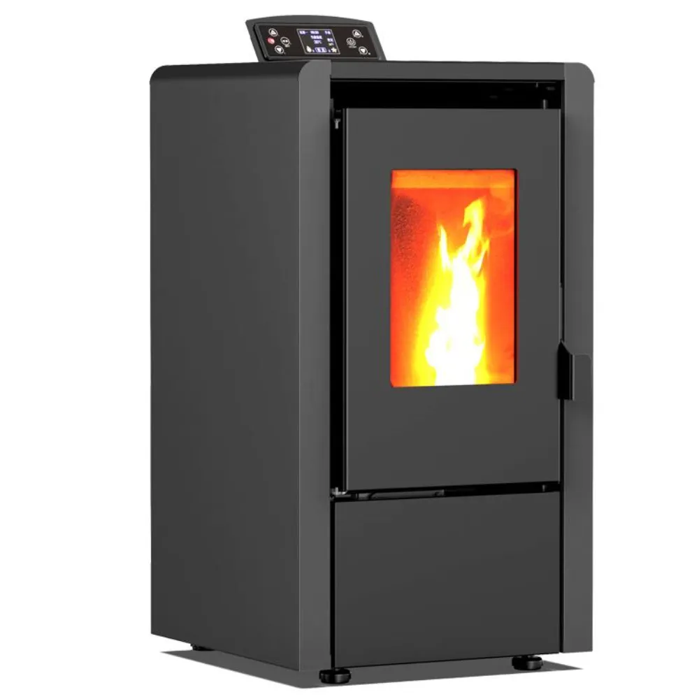 Salamandra a pellets autónoma 12kW – THUNDER ARIA-BLACK