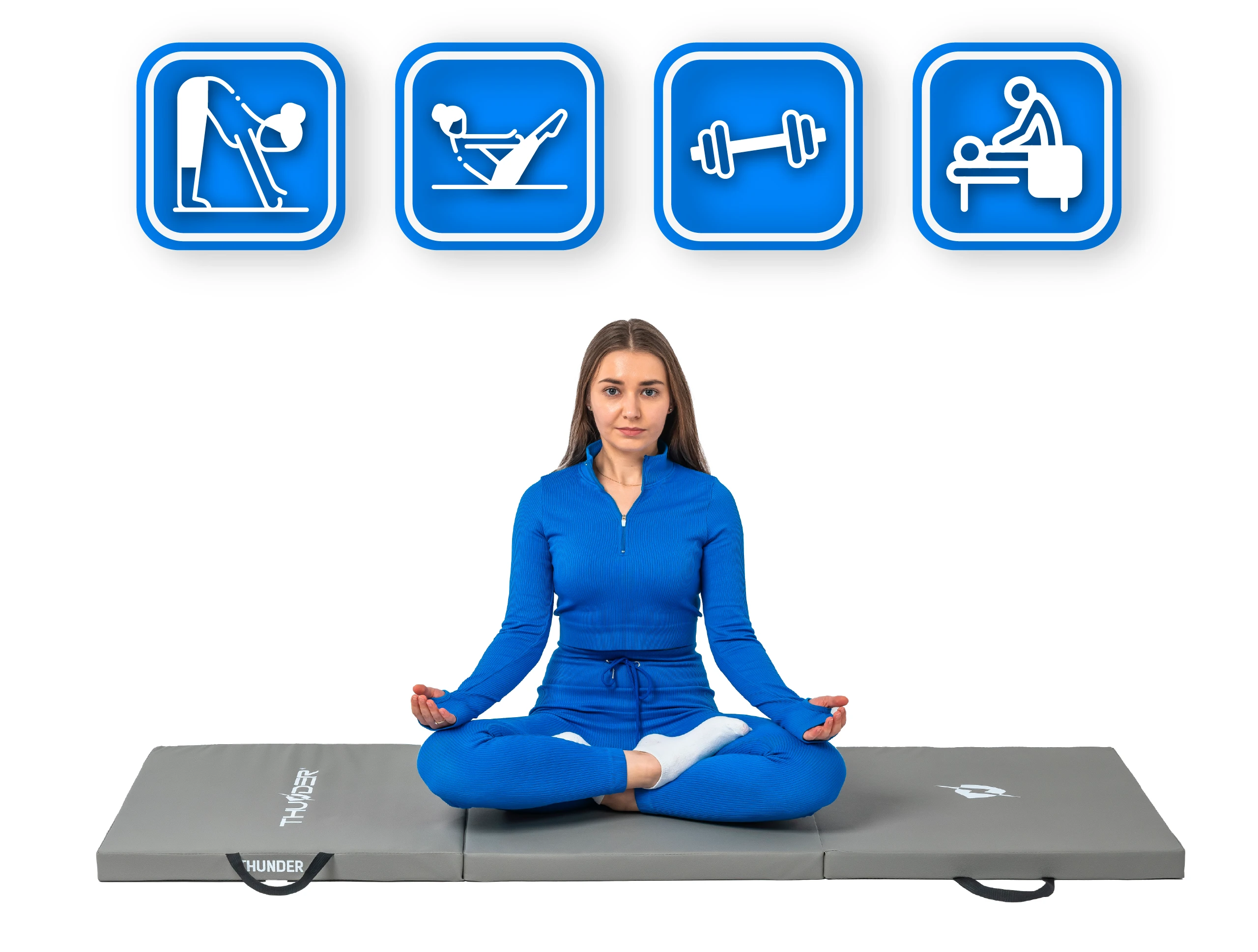 Materac gimnastyczny MG-01-GREY marki Thunder