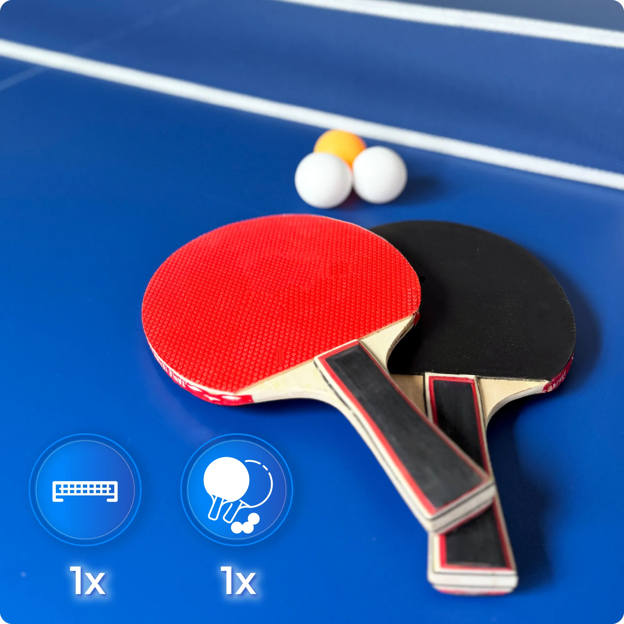 Tênis de mesa na BOLD-BLACK-7FT