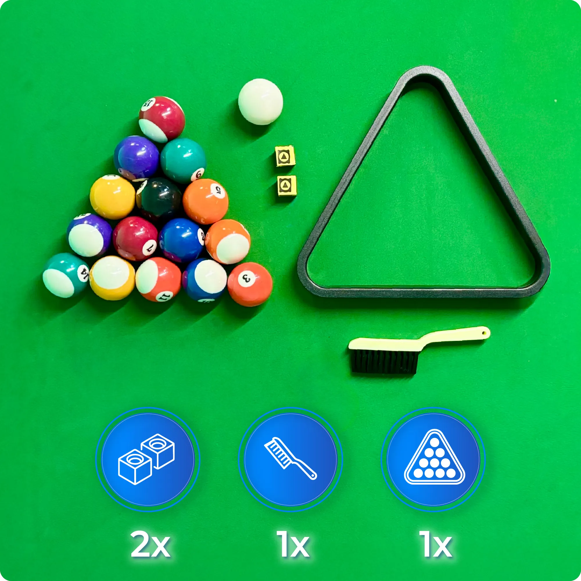 Bilhar na mesa BOLD-BLACK-7FT