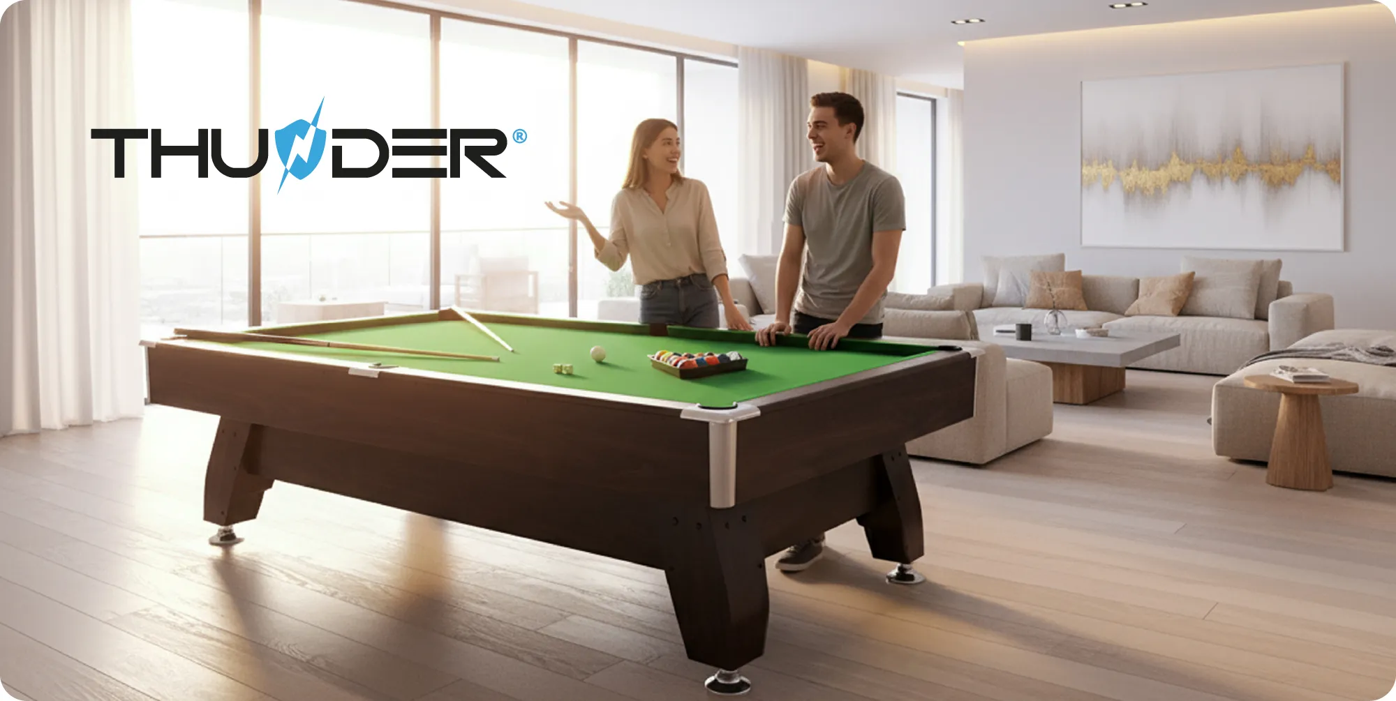 Mesa de bilhar BOLD-BLACK-8FT