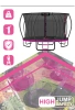 Trampolim THUNDER INSIDE ULTRA 16FT (488 cm) PINK