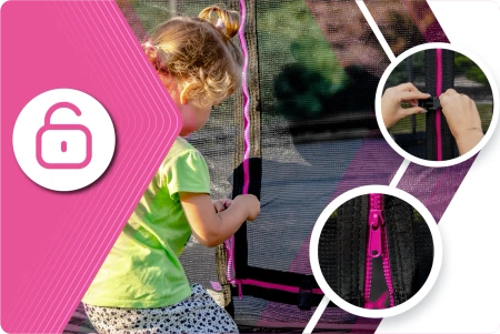 Trampolim THUNDER INSIDE ULTRA 8FT (244 cm) PINK