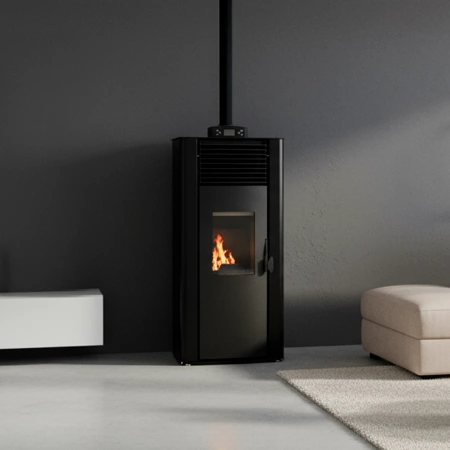 Fogão a pellets VAYNE BLACK 12 kW com camisa de água