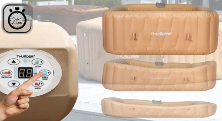 THUNDER FRAPPE Jacuzzi insuflável de jardim