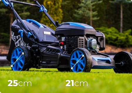 Cortador de relva a gasolina Hexwelt HW-KS-224 53cm 4,4kW com acionamento