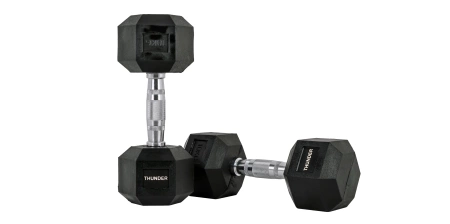 Haltere hexagonal de 10 kg THUNDER