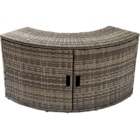 Armário com portas THUNDER para JACUZZI redondo - cor cinzenta
