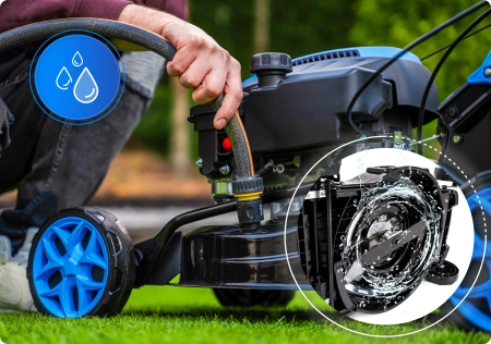 Cortador de relva a gasolina Hexwelt HW-KS-150 46cm 2,6kW com acionamento