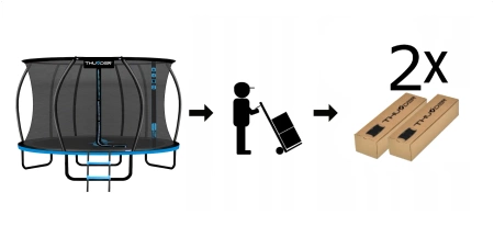 Trampolim THUNDER INSIDE ULTRA 12FT (366 cm) BLUE