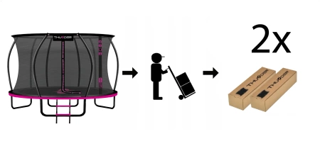 Trampolim THUNDER INSIDE ULTRA 12FT (366 cm) PINK