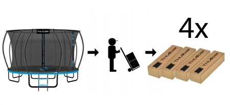 Trampolim THUNDER INSIDE ULTRA 16FT (488 cm) BLUE