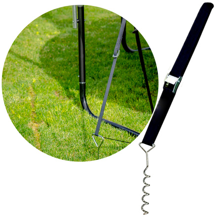 Âncoras para trampolins (4 peças).)