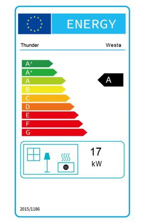 Fogão a lenha em ferro fundido WESTA 17 kW