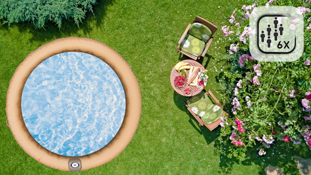 Jacuzzi de jardim insuflável THUNDER LATTE