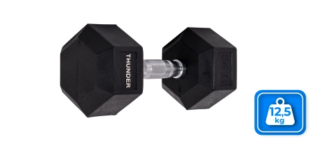 Haltere hexagonal 12,5 kg THUNDER