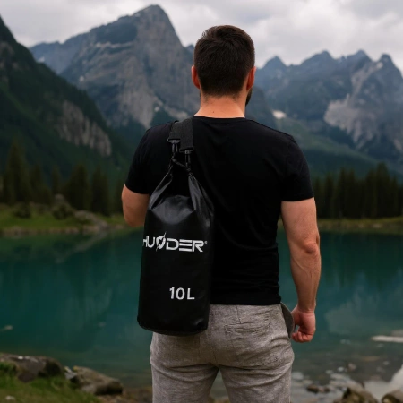 Saco impermeável 10 L THUNDER preto