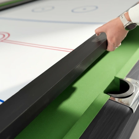 Mesa de bilhar THUNDER com revestimento de pratos/ping pong 9FT - BOLD-BLACK