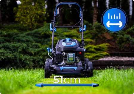 Cortador de relva a gasolina Hexwelt HW-KS-200 51cm 3,8kW com acionamento