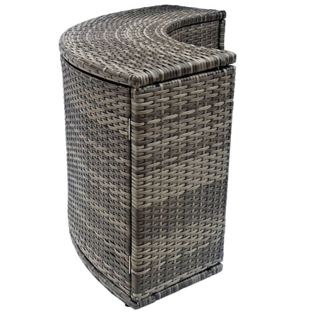 Armário com portas THUNDER para JACUZZI redondo - cor cinzenta