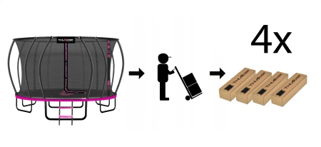 Trampolim THUNDER INSIDE ULTRA 16FT (488 cm) PINK