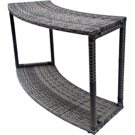 Armário sem portas THUNDER para JACUZZI redondo - cor cinzenta