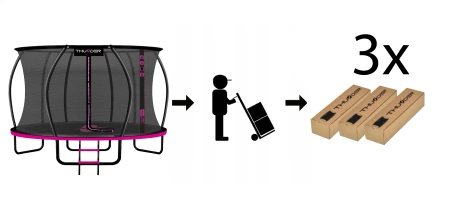 Trampolim THUNDER INSIDE ULTRA 14FT (427 cm) PINK