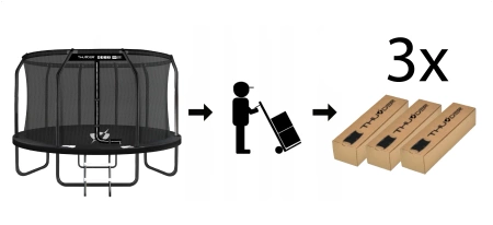 Trampolim THUNDER INSIDE ELITE 14FT (427cm) PRETO