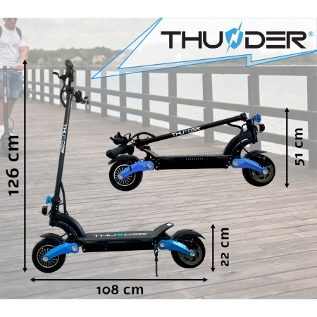 Trotinete eléctrica THUNDER FLUX 1000W 48V 10Ah