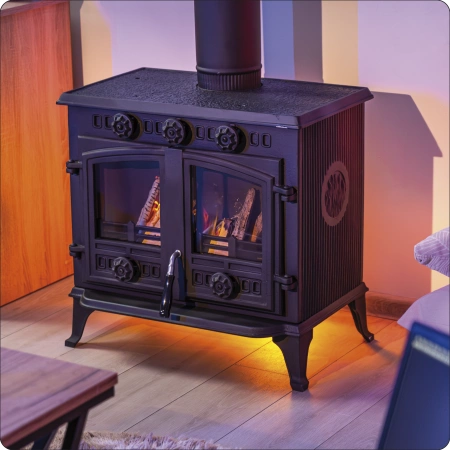 Fogão a lenha em ferro fundido ATAR 10 kW