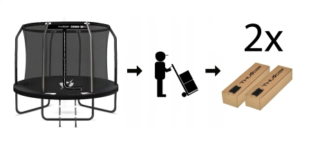 THUNDER INSIDE ELITE trampolim de 305 cm (10 pés) PRETO