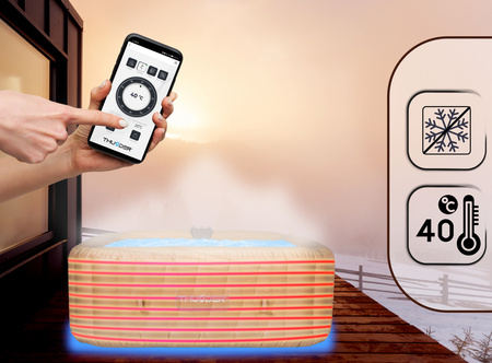 THUNDER FRAPPE Jacuzzi insuflável de jardim