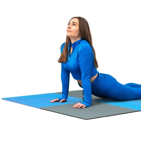 Puzzle de exercício azul-cinzento 60x60x1cm THUNDER