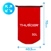 Saco impermeável 30 L THUNDER vermelho