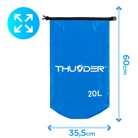 Saco impermeável 20 L THUNDER azul
