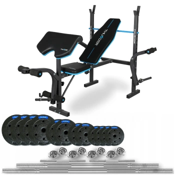 Conjunto de musculação 105 KG com banco VIGOR-A da THUNDER