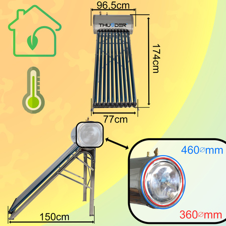 Coletor de pressão com depósito THUNDER 100 L