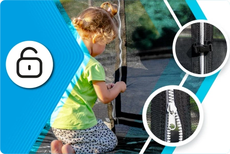 Trampolim THUNDER INSIDE ELITE 6FT (183 cm) PRETO