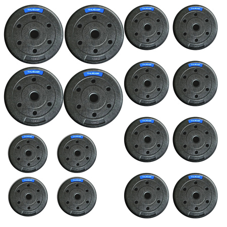 Pesos betuminosos fixados por THUNDER 4x10 kg + 8x5 kg + 4x2,5 kg