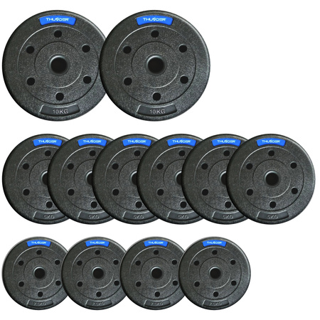 Pesos betuminosos fixados por THUNDER 2x10 kg + 6x5 kg + 4x2,5 kg