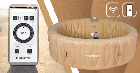 Jacuzzi de jardim insuflável THUNDER LATTE