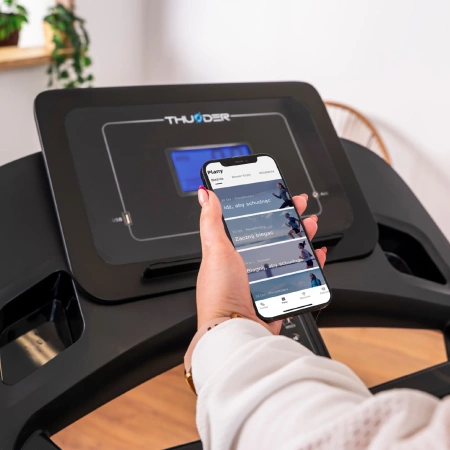 Passadeira de corrida eléctrica THUNDER PHENOM-S-BLACK