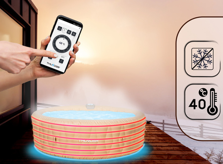 Jacuzzi de jardim insuflável THUNDER LATTE