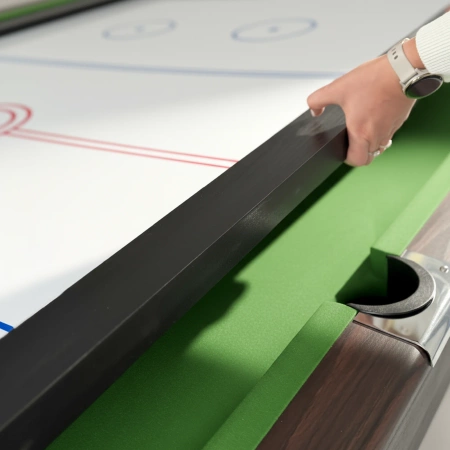 Mesa de bilhar THUNDER com revestimento de pratos/ping pong 9FT - BOLD-BROWN