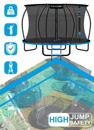 Trampolim THUNDER INSIDE ULTRA 14FT (427 cm) AZUL